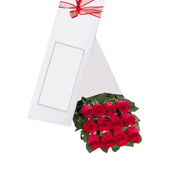 Caja de 12 rosas Rojas